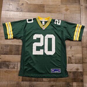 NFL Pro Line Packers King #20 Jersey Men’s L Green Vintage Distressed Football